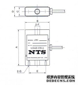 日本NTS  LRK-200N稱重傳感器的產(chǎn)品尺寸